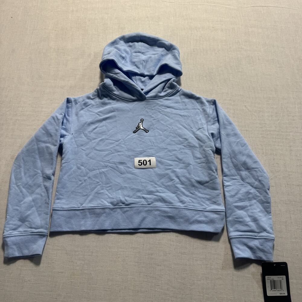Jordan Girls Hoodie Sz 6X Blue Brand New